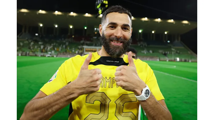 Benzema, atacante do Al-Ittihad - Photo by Yasser Bakhsh/Getty Images