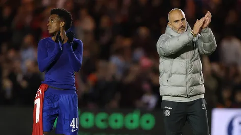 Enzo Maresca criticou duramente seus jogadores após a vitória apertada do Chelsea sobre o Lincoln City pela Copa da Liga. (Photo by Justin Setterfield/Getty Images)