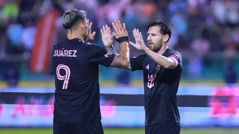 Messi e Suárez comemoram pelo Inter Miami
