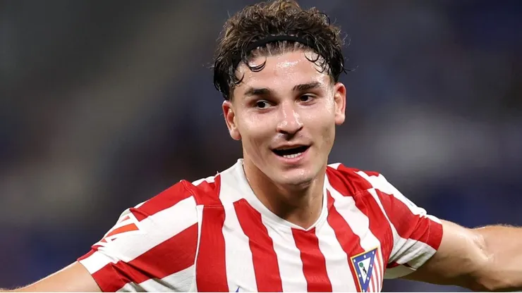 Julián Alvarez em ação pelo Atlético de Madrid. Foto: Judit Cartiel/Getty Images
