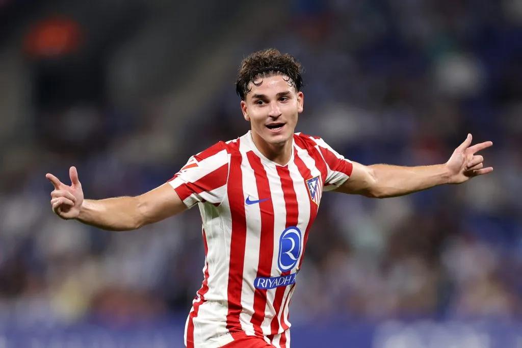 Alvarez em ação pelo Atlético de Madrid. Foto: Judit Cartiel/Getty Images