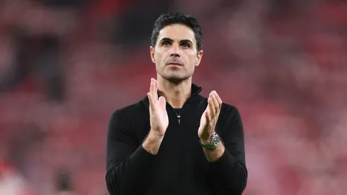 Arteta durante jogo do Arsenal contra o City (Foto: David Ramos/Getty Images)