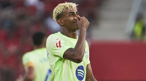 PSG é o grande objetivo de Lamine Yamal, do Barcelona, diz jornal espanhol. (Photo by Rafa Babot/Getty Images)