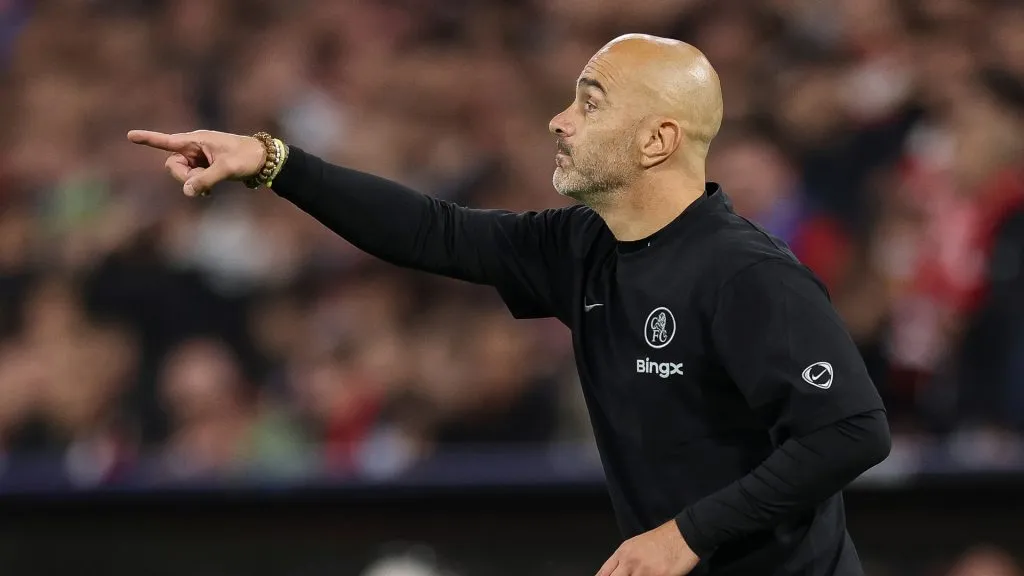 Enzo Maresca comandando o Chelsea. Foto: Maja Hitij/Getty Images