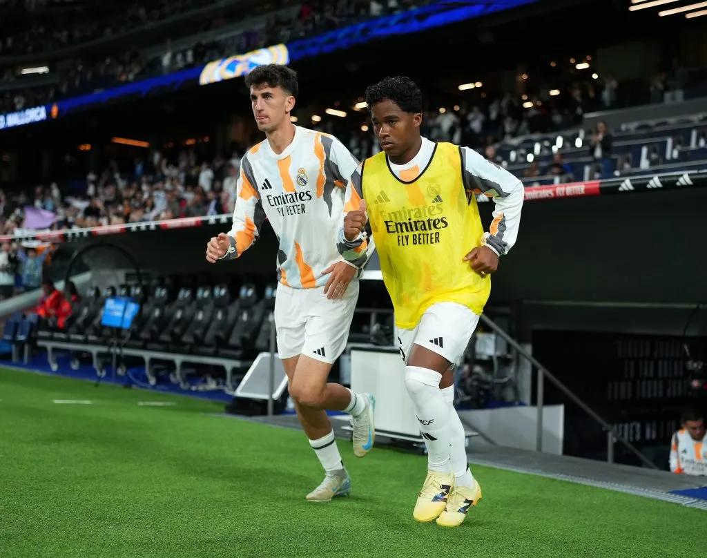 Endrick é alvo de gigantes. Foto: Angel Martinez/Getty Images