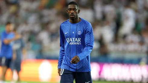 Recém-eleito Bola de Ouro 2025, Dembélé deve voltar aos gramados pelo PSG diante do Leverkusen, na Alemanha. Foto: Claudio Villa/Getty Images