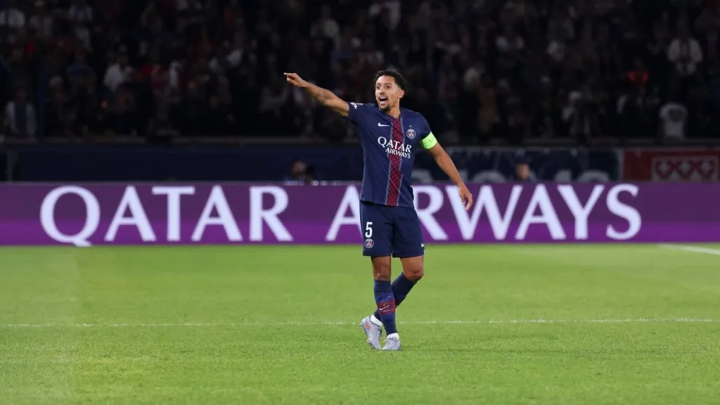 Marquinhos desfalca o PSG contra o Barcelona (foto: Catherine Steenkeste/Getty Imagens)