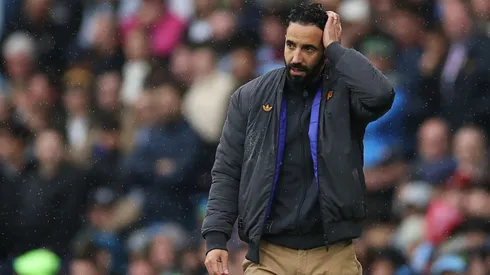 Ruben Amorim em ação pelo Manchester United.