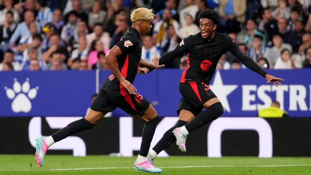 Lamine Yamal e Balde voltaram a treinar com o elenco do Barcelona (foto: Alex Caparros/Getty Imagens)