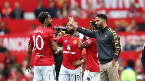 Matheus Cunha, do Manchester United, defende Amorim após derrota. (Photo by Matt McNulty/Getty Images)