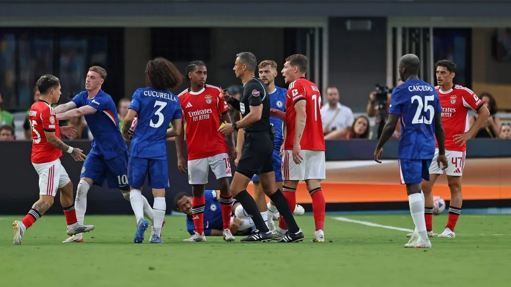 Chelsea x Benfica pelo Mundial de Clubes foi tenso e decidido na prorrogação. Foto: Buda Mendes/Getty Images