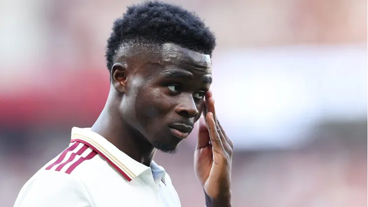 Alvo do Real Madrid, Saka deve se tornar um dos jogadores mais bem pagos do Arsenal. (Photo by Michael Regan/Getty Images)