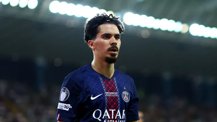 Vitinha durante jogo do PSG contra o Tottenham (Foto: Francesco Scaccianoce/Getty Images)