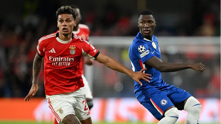 Richard Ríos marca gol contra em Chelsea X Benfica e lance repercute entre a torcida do Palmeiras. (Photo by Mike Hewitt/Getty Images)
