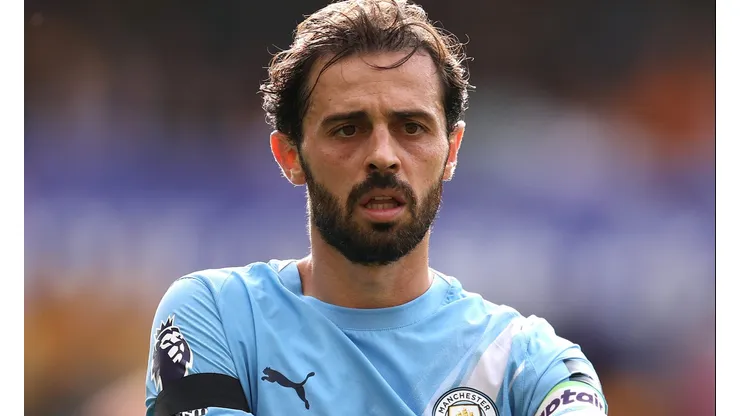 De saída do Manchester City e na mira de Juventus e Benfica, Bernardo Silva afirma que já definiu seu futuro. (Photo by Alex Pantling/Getty Images)
