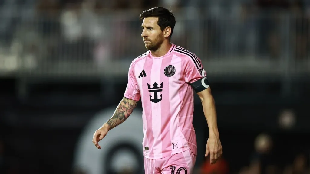 Messi formou dupla de ataque com Suárez em goleada sofrida pelo Inter Miami contra o Chicago Fire (foto: Carmen Mandato/Getty Imagens)