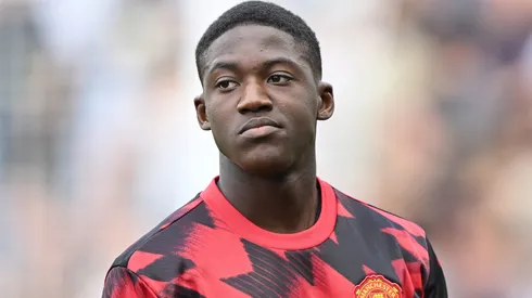 Kobbie Mainoo, meio-campista do Manchester United (Foto: Mike Hewitt/Getty Images)