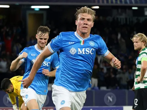 Hojlund marca dois em vitória do Napoli sobre o Sporting