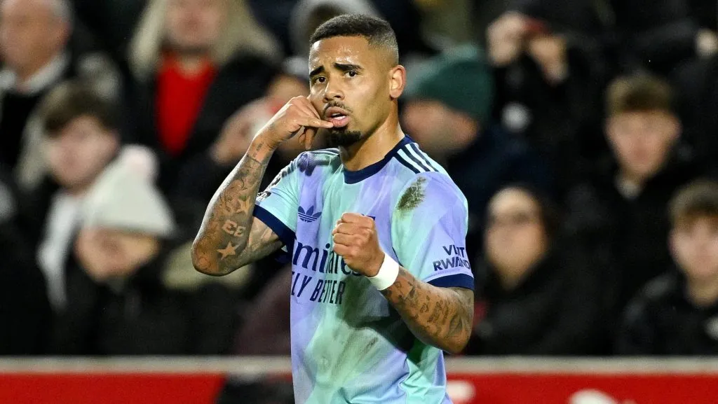 Gabriel Jesus, alvo do Flamengo, pelo Arsenal