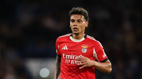 Richard Ríos em ação pelo Benfica.