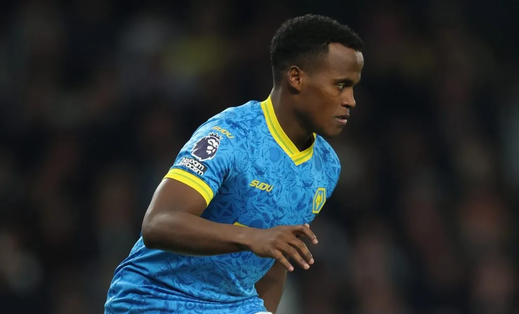 Jhon Arias em jogo do Wolverhampton. Foto: Richard Pelham/Getty Images