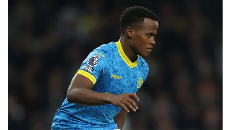 Jhon Arias em jogo do Wolverhampton. Foto: Richard Pelham/Getty Images