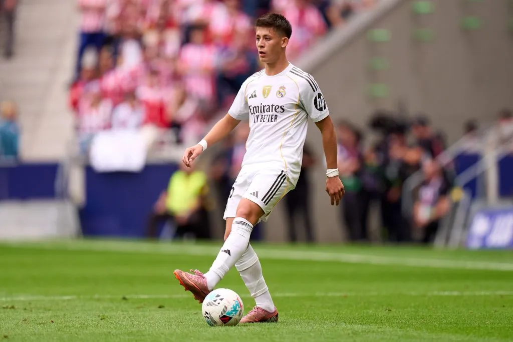Arda Güler na partida diante do Atlético de Madrid (Photo by Angel Martinez/Getty Images)