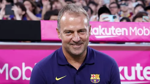 Hansi Flick é o técnico do Barcelona (Foto: Paul Miller/Getty Images)