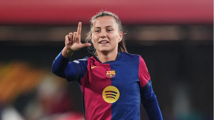 Cláudia Pina, do Barcelona (Photo by Alex Caparros/Getty Images)