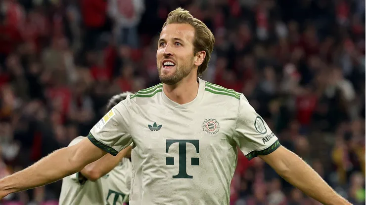 Harry Kane, do Bayern de Munique, se torna alvo do Al-Hilal, mas negócio não deve avançar. (Photo by Alexander Hassenstein/Getty Images)