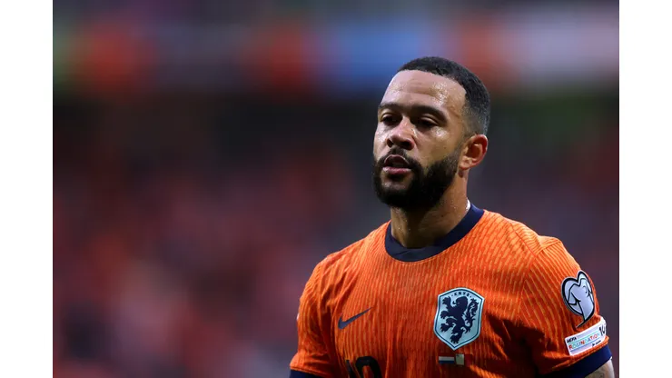 Memphis Depay, atacante do Corinthians e da Holanda - Photo by Dean Mouhtaropoulos/Getty Images