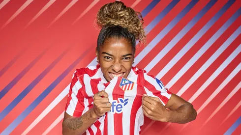 Brasileira foi eleita a melhor jogadora da Liga F em setembro com voto popular (Foto: Reprodução/Atlético de Madrid/X)