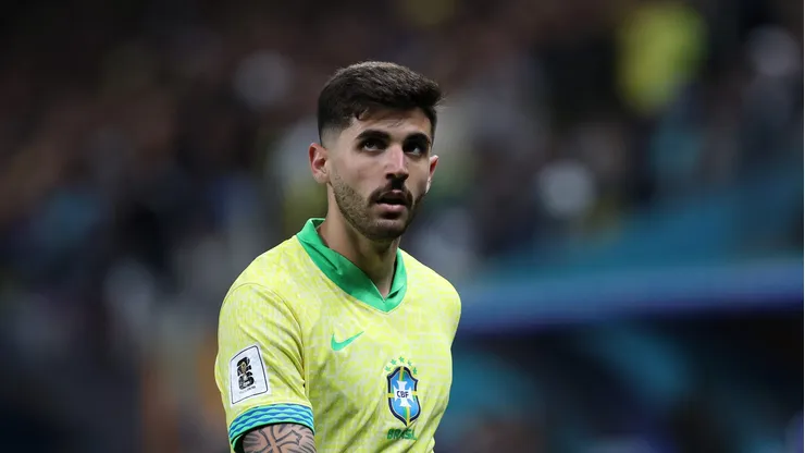 O zagueiro Lucas Beraldo pela seleção brasileira (Ricardo Moreira/Getty Images)