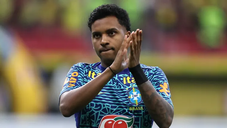Rodrygo pela Seleção Brasileira (Foto: Wagner Meier/Getty Images)