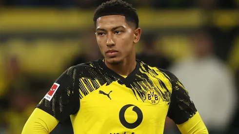 Jobe Bellingham, pelo Borussia Dortmund (Foto: Dean Mouhtaropoulos/Getty Images)