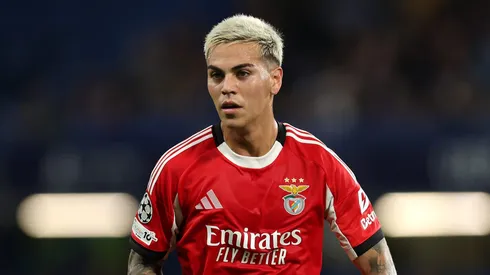 O Benfica está prestes a oficializar a contratação definitiva de Enzo Barrenechea. (Photo by Julian Finney/Getty Images)