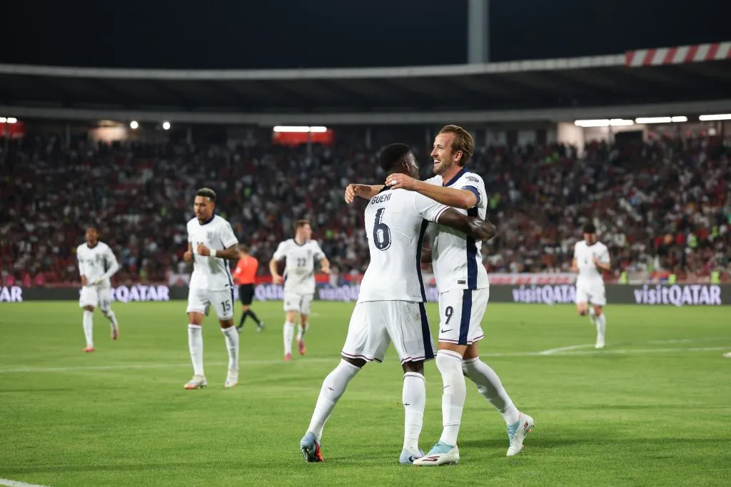 Seleção da Inglaterra venceu a Sérvia na última partida pelo placar de 5 a 0. Nesta quinta (09), time enfrenta o País de Gales em amistoso (Photo by Michael Regan/Getty Images)