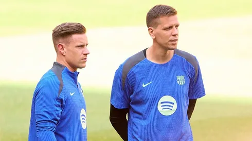 Wojciech Szczęsny e Marc Andre Ter Stegen pelo FC Barcelona (Foto: Fran Santiago/Getty Images)