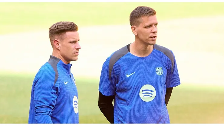 Wojciech Szczęsny e Marc Andre Ter Stegen pelo FC Barcelona (Foto: Fran Santiago/Getty Images)