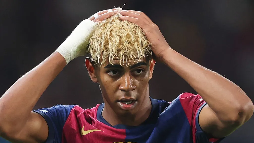 Barcelona liga sinal de alerta com Yamal. Foto: Foto: Carl Recine/Getty Images