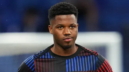 Atacante Ansu Fati em treino (Foto: Alex Caparros/Getty Images)