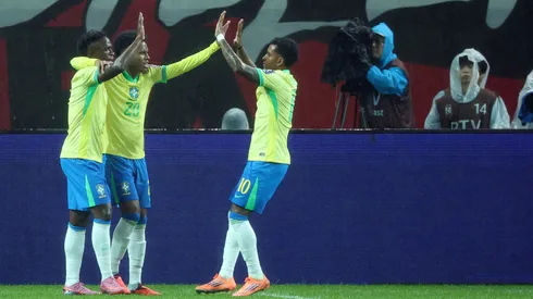Vinicius Júnior, Estêvão e Rodrygo foram protagonistas em amistoso da Seleção Brasileira
