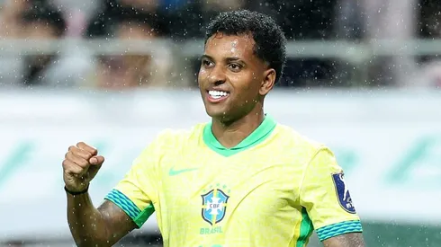 Rodrygo, em campo, pela Seleção Brasileira (Foto: Chung Sung-Jun/Getty Images)