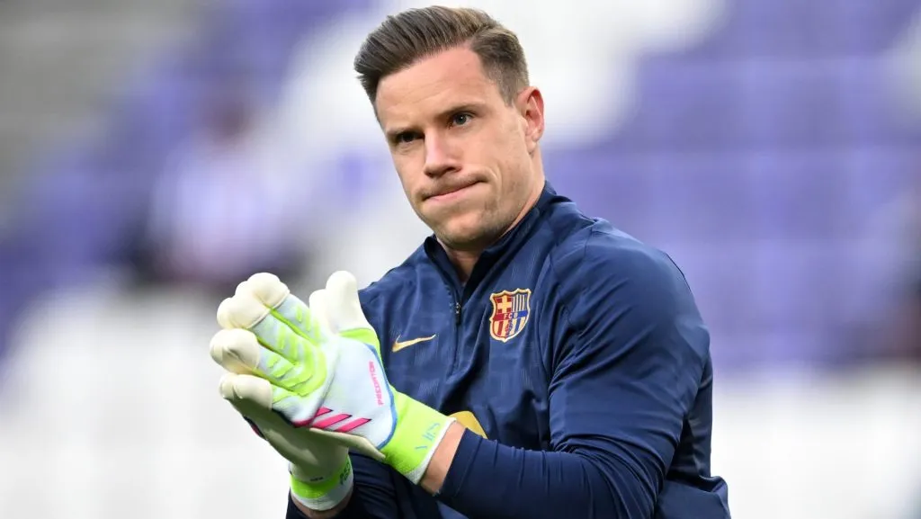 Ter Stegen em campo com o Barcelona (Photo by Denis Doyle/Getty Images)