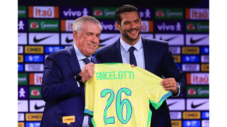 Carlo Ancelotti, técnico da Seleção Brasileira - Photo by Buda Mendes/Getty Images