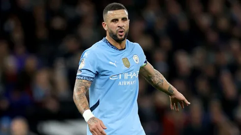 Kyle Walker em jogo do Manchester City