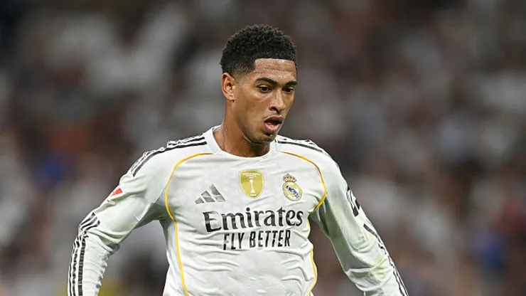 Bellingham em ação pelo Real Madrid. Denis Doyle/Getty Images.