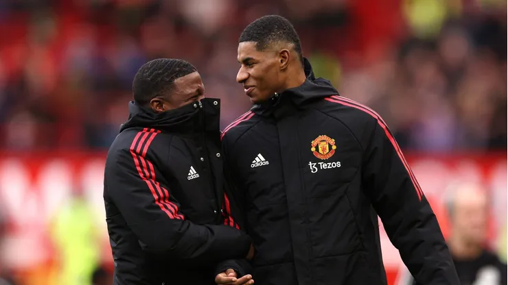 Manchester United topa negociar Tyrell Malacia com o Galatasaray. (Photo by Richard Heathcote/Getty Images)