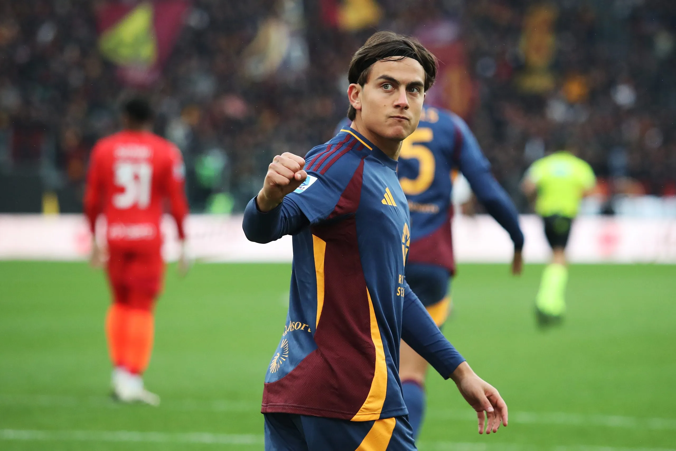 Dybala em ação pela Roma. Foto: Paolo Bruno/Getty Images