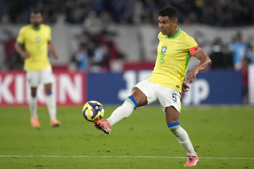 Casemiro pela Seleção Brasileira. (Photo by Toru Hanai/Getty Images)